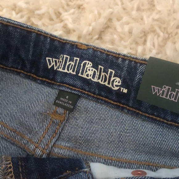 High rise denim bike shorts - Picture 2 of 3